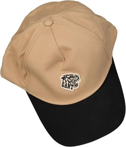 GANT Herren Tiger Cotton Cap Baseballkappe, braun - schwarz, OneSize