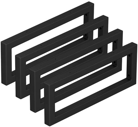 JYiuog Waschtisch-Halterung,Waschbeckenständer,Wand-Montag Regal-Halter aus Metall,Konsolen-Träger für Waschbecken,vielseitige Wandhalterun (Schwarz, 40cm / 4 Stück)