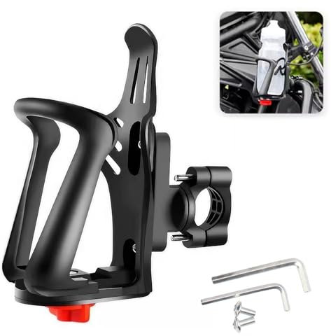 Bike Water Bottle Holder, Motorbike Bike Bottle Holder with Accessories, Adjustable Water Bottle Holder for Bike Drinks Holder Bicycle Bottle Holder Road Bike Cup Holder Mountain Bike