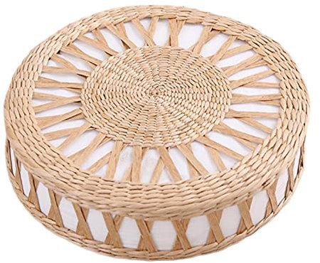Coussin de sol en paille Tatami Tapis de yoga 40 cm 36 x 9 cm