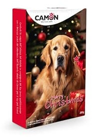 Camon Adventskalender für Hunde aller Größen – Golosi Snack Entenfleisch für ein glückliches und kreatives Weihnachten – 200 g – Kollektion Weihnachten 2024 Merry Christmas