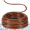 Innconee 1/4 Inch Drip Irrigation Tubing Hydroponics Dripline Hose with 6 Inch Emitter Spacing Irrigation Drip Line Emitter Tubing for Gardens Efficient Raised Beds Flower Watering(Brown,100 ft)