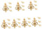 Housoutil 7sets Fence Decor Heads Metal Fence Finials Decorative Fence Accessory Gate Finial Ornamental Tops for Fence 4pcs*7