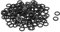 QUARKZMAN 120pz Rondelle Piane in Nylon M5 5mm ID 8mm OD 1mm Spessore Guarnizione Piastra in Plastica Fissaggio Guarnizione Anello di Tenuta, Nero