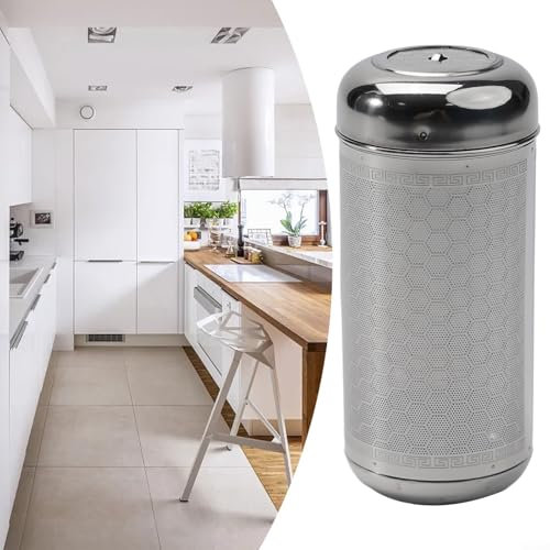 Infuseur à thé en acier inoxydable pour thé en vrac, filtre à boule d'assaisonnement à épices avec chaîne étendue pour thé glacé et mélanges personnalisés (L)