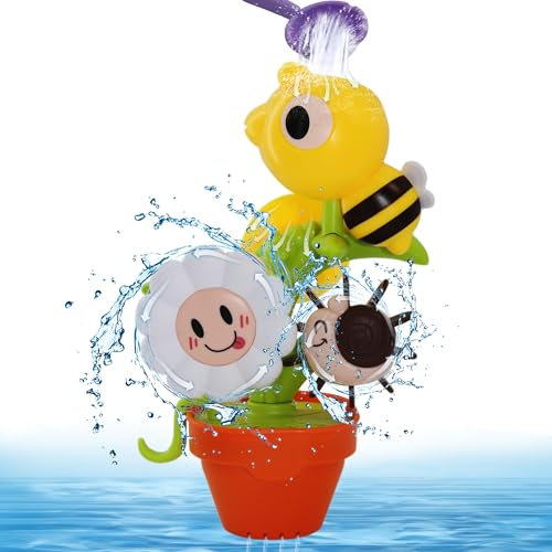 Chumix Jouets de Bain Bebe, Jouet Bain Bébé de 1 Ans et Plus, Jouet de Bain pour Bebe avec Ventouses, Convient aux Garçons et Aux Filles, Utilisable dans la Baignoire, la Douche et en Plein Air