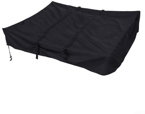 FACULX Copertura per tenda da tetto esterno, tessuto Oxford 420D per protezione solare, copertura pieghevole per tenda da tetto con borsa portaoggetti, per auto, campeggio, escursionismo, 143 x 120 x