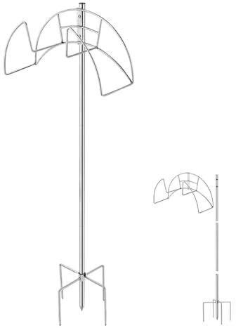 Wasserschlauchhalterständer | Abnehmbares, strapazierfähiges Aufbewahrungsregal für Gartenschläuche | Freistehender Schlauchhalter den Außenbereich, für Hof, Rasen, Terrasse
