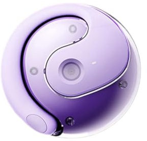 Wireless Earbuds, Bluetooth 5.4 HiFi Stereo,Type-C Rechargeable, Hanging Ear Noise Canceling, Portable Charging Case, Sports Bluetooth Headset (Purple)