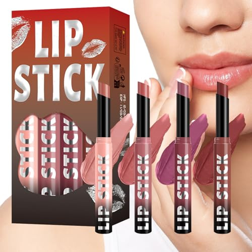Tisujune Lipliner Set Für Damen - Langhaftender Lipgloss | Wasserfester Feuchtigkeitsspendender Gloss Mit 4-fachem Glanz Für Langzeit-Haltbarkeit – Perfekt Für Festliche Events, Partys, Dates &