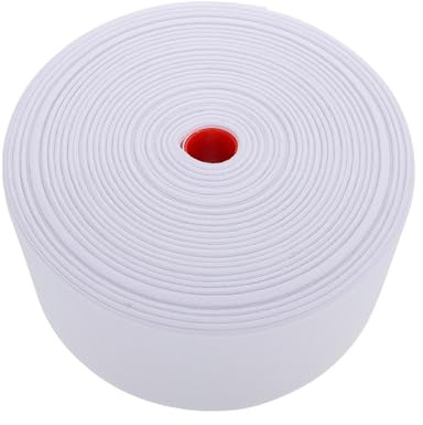 MUELODSIC Selbstgemacht Gardinenringband Perforiert 8cm Polyester Vorhangband zum Kürzen und Nähen für Heimtextilien Gardinen Zubehör