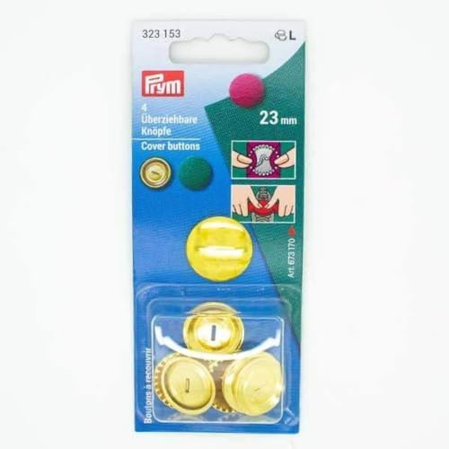 Prym Schaltflächen ohne Werkzeuge, silber, 23 mm Stärke