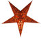 GURU SHOP Faltbarer Advents Leucht Papierstern, Weihnachtsstern 40 cm - Menor Small Orange, Papiersterne 40 cm
