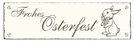 SCHILD Dekoschild « FROHES OSTERFEST » Frohe Ostern Shabby Vintage Holzschild Türschild Dekoration Happy Easter