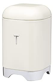 KitchenCraft Lovello Tea Caddy, 11 x 19 cm (4.5 x 7.5) - Vanilla Cream