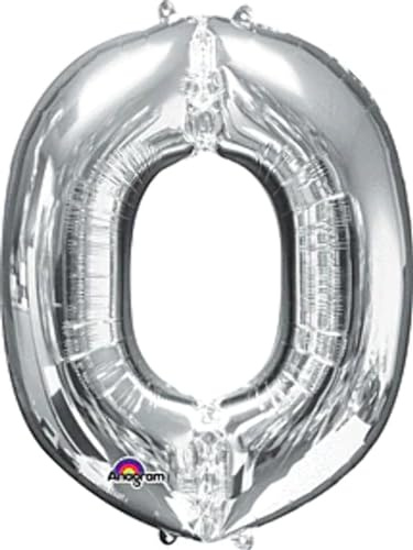 Anagram 32975 Letter O Silver Foil Balloon, 34