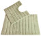 Allure Ribbed Design 2 Piece Bath and Pedestal Toilet Mat Set, 100% Cotton (Sage Green)