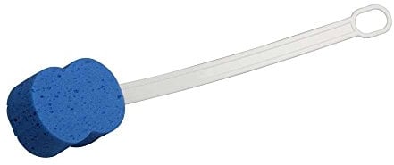 1x Behrend Rücken Schwamm Duschschwamm Duschhilfe Badeschwamm, Kunststoffstiel, 56cm
