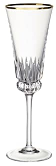 Villeroy & Boch Grand Royal Gold Copa de cava, 230 ml, Cristal, Transparente