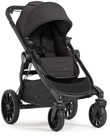 Baby Jogger City Select LUX Kinderwagen| einfach bis doppelt | Zusammenklappbarer und tragbarer | Granite (dunkelgrau)
