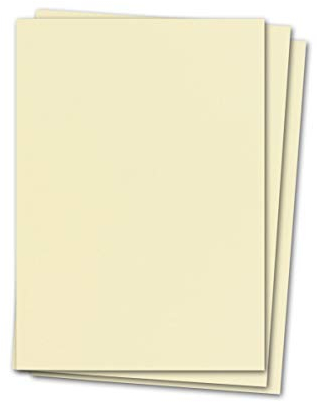 Glüxx-Agent 100 Blatt Tonkarton DIN A4 - Elfenbein - 240 g/m² Dicker Bastelkarton - 21,0 x 29,7 cm Pappe zum basteln für Fotoalbum Menükarte Bedruckbar DIY kreativ Sein