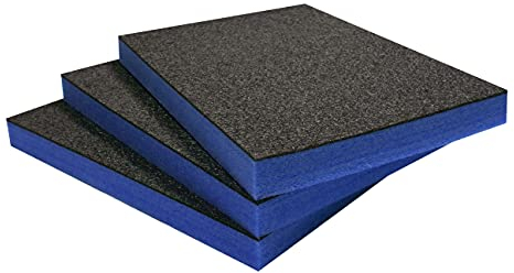 Shadow Foam Multi-Packs - Pack of 3: 600mm x 420mm x 50mm | Cut and Peel Foam für Werkzeugkästen, Werkzeugkisten, Flight Cases & Werkzeugaufbewahrung | Lean, 5S, Kaizen & Lagerkästen