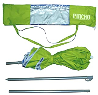 Pincho Sombrilla Mochila Plegable 180CM Ideal para Moto y Bicicleta.Protección solar UPF50+ (bloquea 99% de rayos UV), Muy ligera.1,5 kg, Medida de la sombrilla dentro de la funda 72cm.