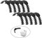 10x Elastische Maskenhalterung für Mundschutz -Comfort- Verstellbare Maskenhaken wiederverwendbar Halterung Bandverlängerung für Atemschutzmasken Mask Extender (10x Schwarz)