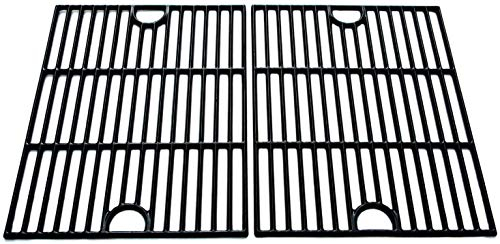 WELL GRILL 43x33.5 CM Cast Iron Cooking Grate BBQ Grill Rack Replacement Parts for Weber Spirit, Kenmore, CosmoGrill, Enders, Broil King, Uniflame, Nexgrill and other Gas Grill Models (2-Pack)