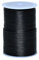 Cords Essentials Round Genuine Leather String Cord, Rope for Jewelry Making, Necklaces, Bracelets, Kumihimo Braiding, Wraps, Crafts and Hobby Projects (Black, 2.0 MM)