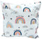 TryPinky Kinder Kissenhülle Kissenbezug 40 X 40 cm Kissen Fahrzeuge Jungen 100% Baumwolle Zierkissenbezug Kinderkissen Spielkissen (Regenbogen)