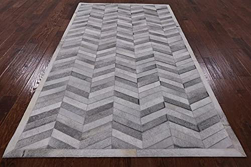 Vip-leather NEU KUHFELL Patchwork Teppich Cod MYC24000 (100 x 160 cm)