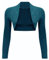 Hamishkane® Damen Langarm Shrug - Stilvoller Baumwoll-Pailletten-Bolero für Frauen - Cropped-Cardigan ideal für elegante Anlässe und lässige Outfits, blaugrün, 38-40