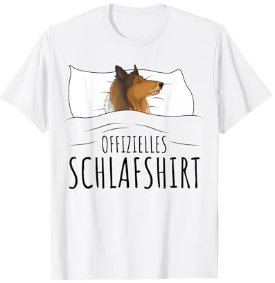 Collie Hund Offizielles Schlafshirt T-Shirt