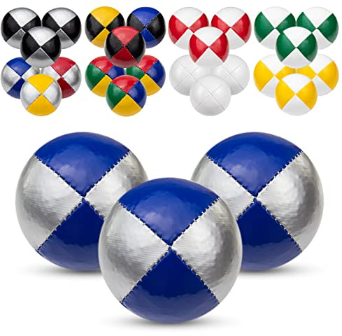 Juggle Dream 3X Pro Thud Jonglierbälle - Set mit 3 professionellen Jonglierbällen mit kostenlosem Online-Lernvideo, perfekt für Anfänger und Experten