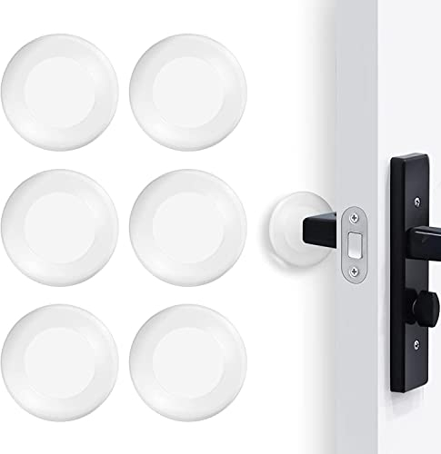 Türgriff-Stopper, Wand-Türknauf, transparent, Gummi, Wandschutz, weich, selbstklebend, 5 cm
