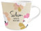 Grafik-Werkstatt Kaffee-Tasse mit 100% Echtgold | Porzellan Tasse | 420 ml | Schön, dass es dich gibt