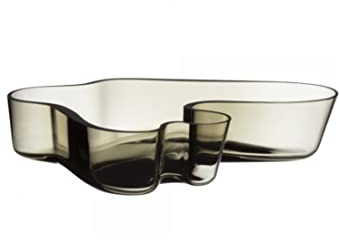 Iittala - Schale - Aalto - Glas - Farbe: Smoky Grey - 26,2 x 5 cm