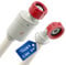 VIOKS Aquastop Tuyau d'alimentation universel pour lave-vaisselle 3/4 2,5 m 90 °C Droit/Coudé – Tuyau d'eau universel Aqua Stop pour lave-vaisselle