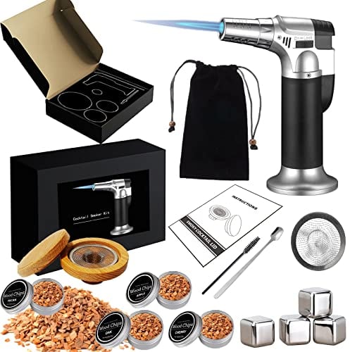 RoseFlower Kit de ahumador de cóctel, Kit de ahumador Antiguo para Whisky, Bebidas, Bourbon, bistec, Pescado y Queso - Bebidas alimenticias con Sabor a Humo infundido - Regalo del día del Padre #3