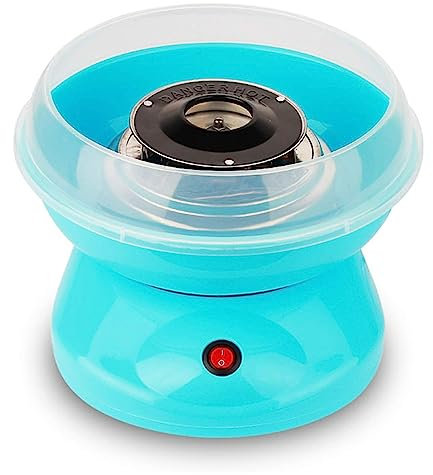 UZIAH Mini Macchina per Zucchero Filato, Macchina per Zucchero Filato Elettrico da 500 W, Dolce Regalo per Feste per Bambini,Blu