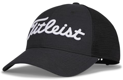 Titleist Herren Players Space Dye Mesh Cap, weiß/schwarz, Einheitsgröße