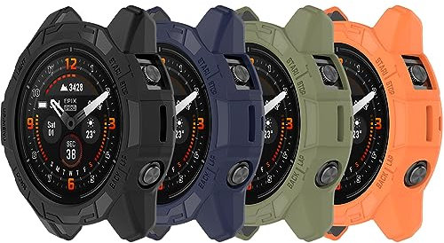 Custodia protettiva compatibile con Garmin Fenix 7X/Fenix 7X Pro, custodia protettiva in TPU per Garmin EPIX Pro 51 mm, accessori Smart Watch (confezione da 4)