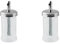 Fackelmann Dosificador Azúcar Bistro, 7,5x17cm 350ml. Vidrio y acero inoxidable 1 ud. (Paquete de 2)