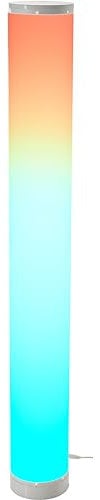 Northpoint LED Digital Lichtsäule Fernbedienung Soundsensor warmweißes und RGB-Licht verschiedener Lichtmodi dimmbar 103cm hoch Glatt