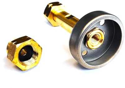 Zatechs Raccordo DISH per il Collegamento del Tubo GPL alla Stazione di Rifornimento | per una Bombola di Gas da 11kg con una Valvola da 21,8 LH 1/14 e una da 20 mm