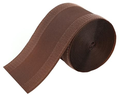 Klettverschluss-Bodenkabelabdeckung, 500x10cm Kabel Griff Leiste Boden Kabel Abdeckung, Kabelschlauch für Schreibtisch oder PC TV Kabelmanagement (Braun)