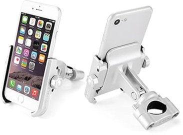 TETARI Fahrrad Handyhalterung FÜR CB500X 2016-2023 Motorrad Ständer Halter Telefon Handy GPS Platte Halterung Telefon Halter USB Motorrad Handy Halterung(Größe:Silver Phone Holder)