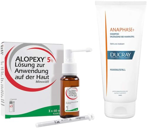 Alopexy 5% 3 x 60 ml + Ducray Anaphase Shampoo 200 ml