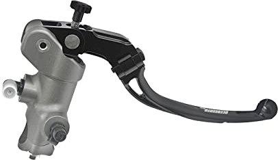 Pompa Freno - Lavorata CNC - 16X18 Con Corpo Pompa Anodizzato, Leva Snodata Lunga Nera (Pomello+Leva) per HONDA CRF (CC 450) 2017-2024